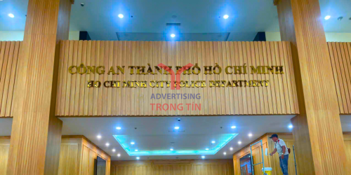 ⭐ Gia Công Bộ Chữ Inox Vàng Đồng Cao Cấp - Dự Án Công An TP.HCM