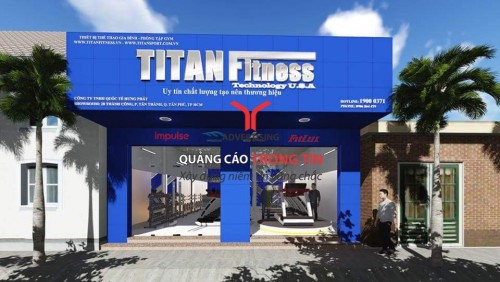 Bảng hiệu của TiTan Fitness