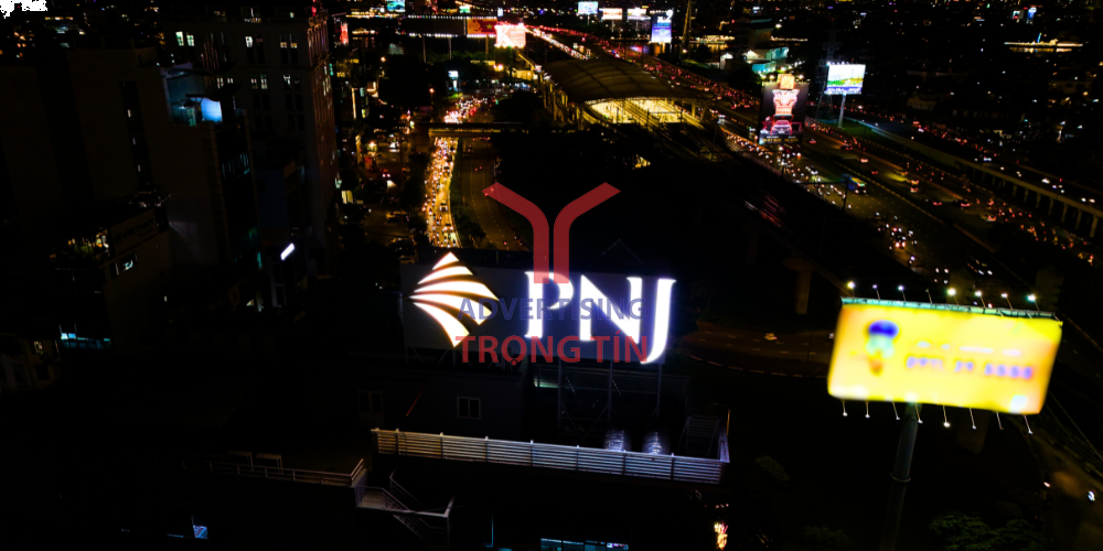 PNJ Điện Biên Phủ: Biển Hiệu Chữ Nổi Khổng Lồ (6x15m) – Bền Vững Chống Bão